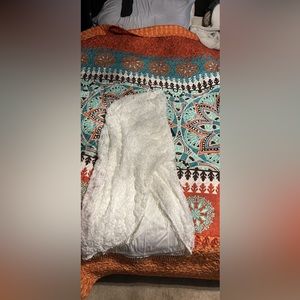 White one shoulder wrap style dress. Unworn just missed the return window